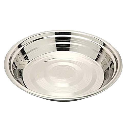 Stainless Steel Round Serving Plate Thali