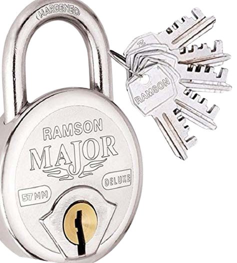Heavy Duty Round Padlock with Keys