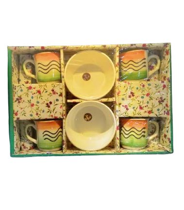 Ceramic Bowl and Mug Set of 6