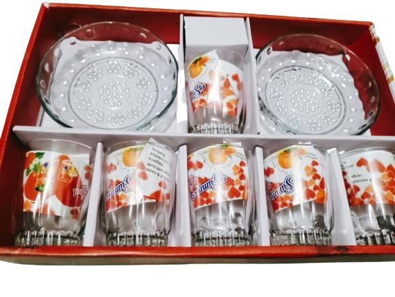 Glass Bowl and Tumbler Set