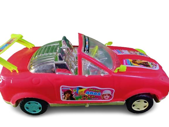 Pink Plastic Toy Convertible Car