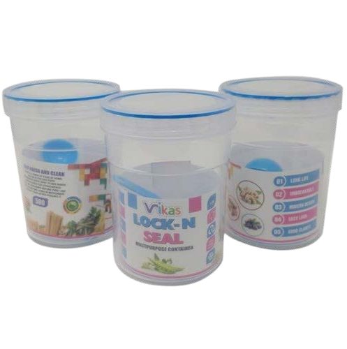 Clear Plastic Kitchen Storage Containers Set