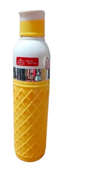 Yellow Diamond Pattern Insulated Water Bottle