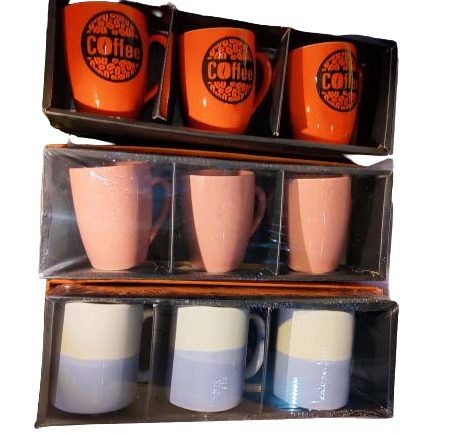 Ceramic Coffee Mug Set of 3