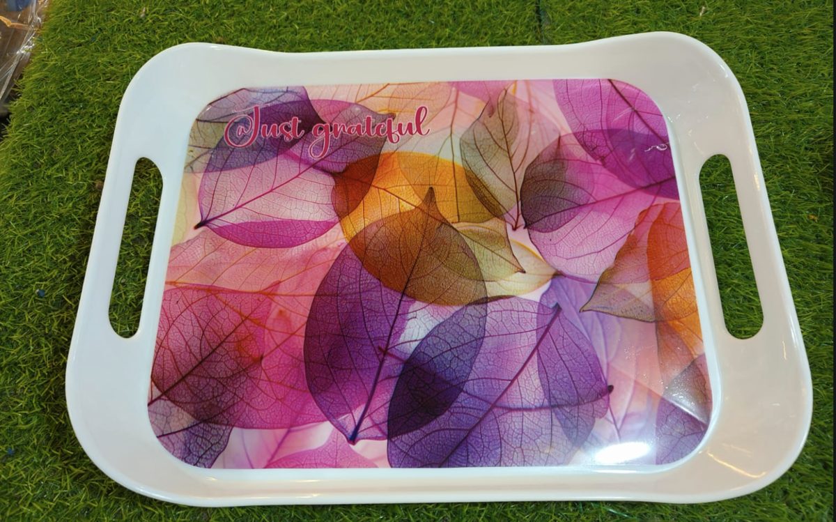 Printed Serving Tray with Handles