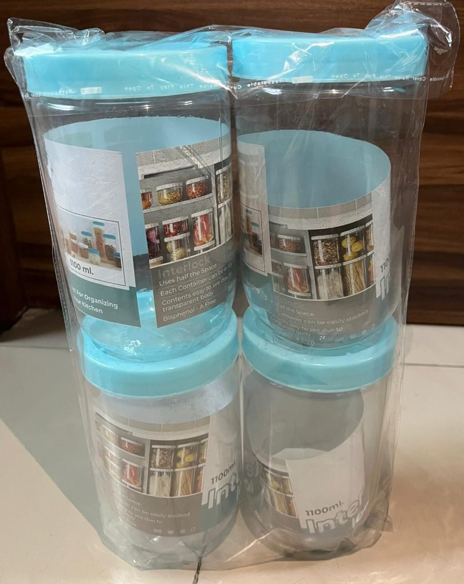 1100ml Interlock Kitchen Storage Container Set