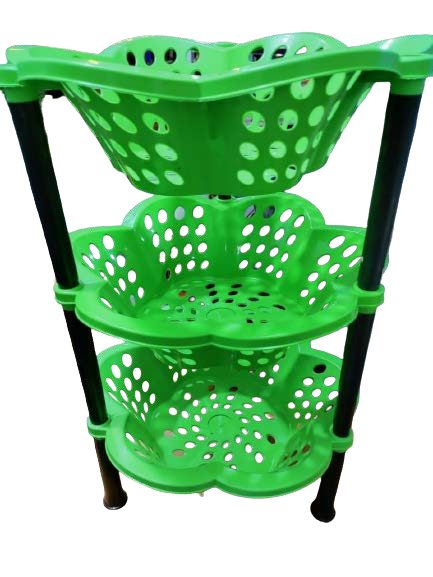 Three Tier Plastic Fruit and Vegetable