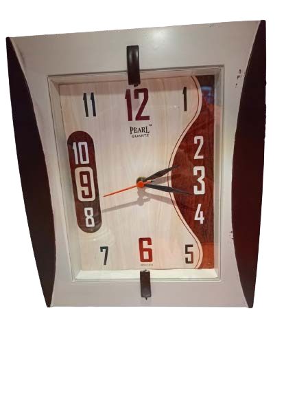 Square Wall Clock with Pendulum