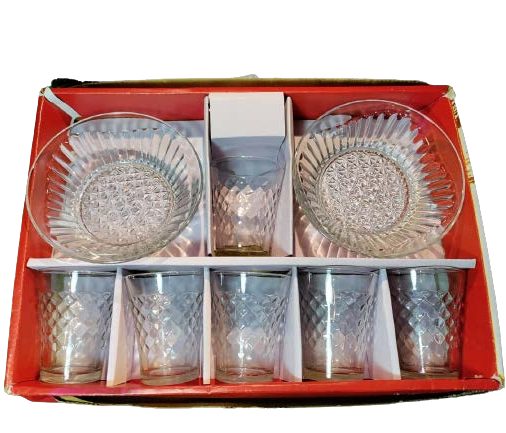 Glass Bowl and Tumbler Set - 7pcs