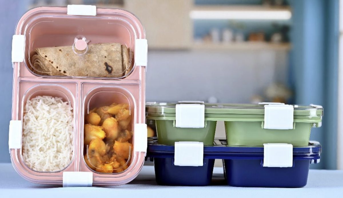 Compartment Lunch Box with Secure Lids