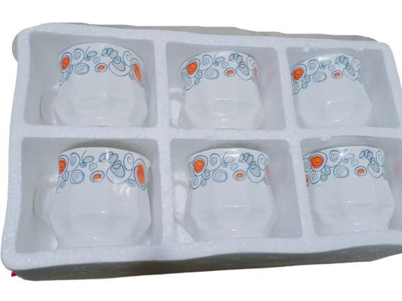 Ceramic Tea Cups Set of Six